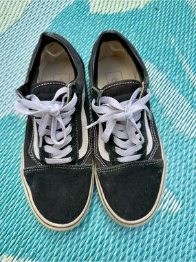 Vans Old Skool Sneakers Black Suede Low Top Skate Shoes